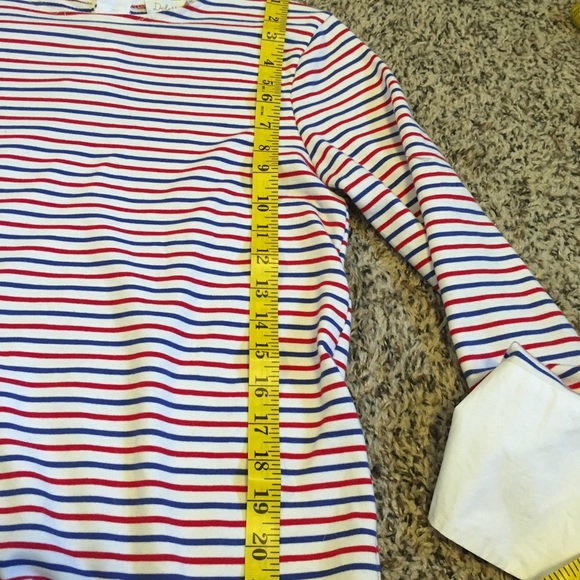 From Anthropologie a shirt with white cuffs! - Picture 3 of 5